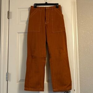 Big Bud Press Overdyed Stripe Work Pants Spicy Mustard